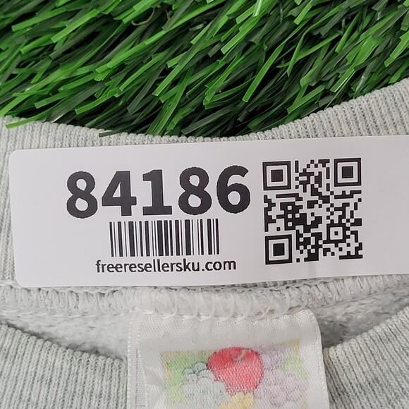 Vintage Skinner-Magnet Center Sweatshirt Womens L 23x23 Crop - Picture 5 of 13